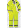 Bulwark Men's 2" Hi-Visibility Flame-Resistant Rain Bib Coverall